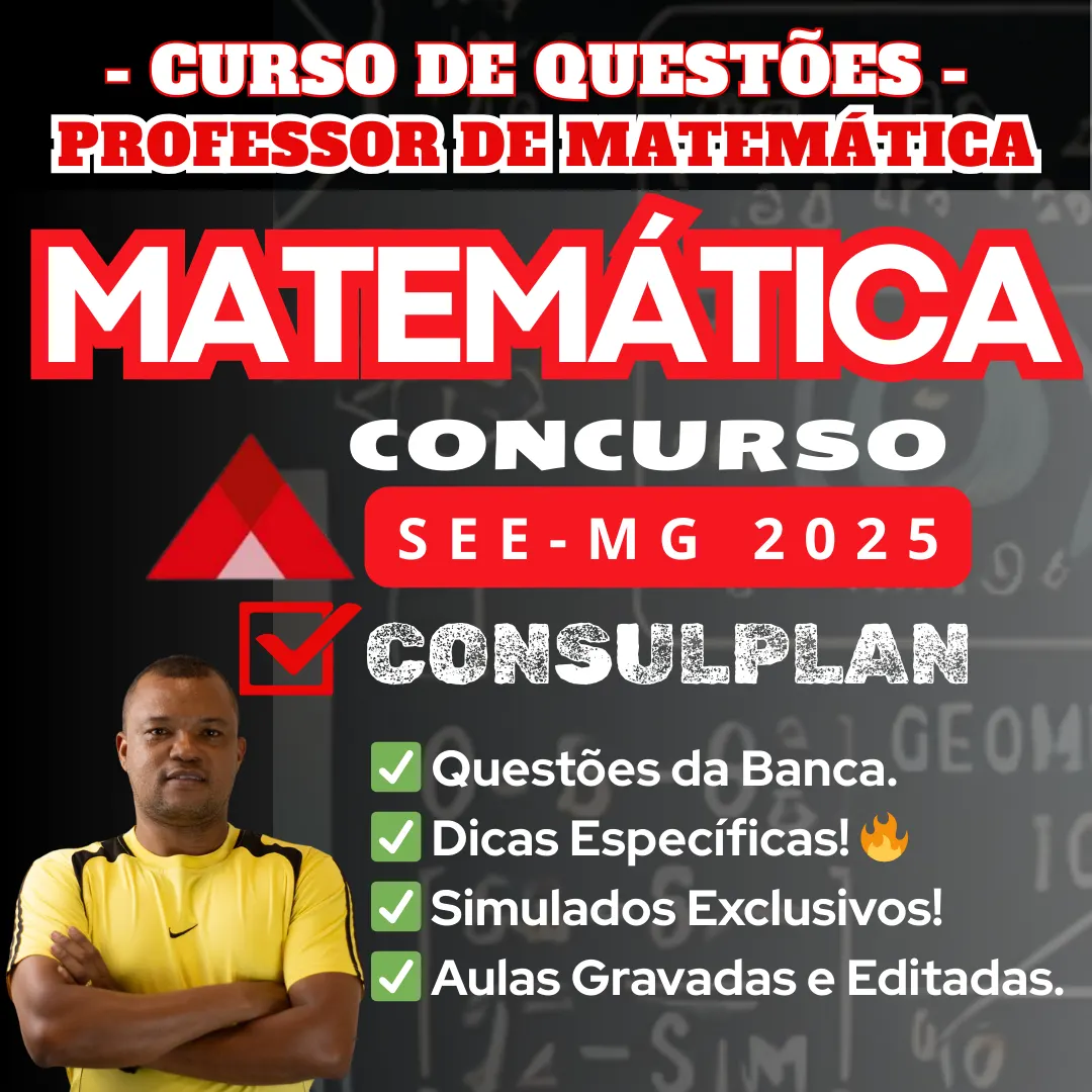 INTENSIVO DE MATEMÁTICA SEEMG - prof. de Matemática