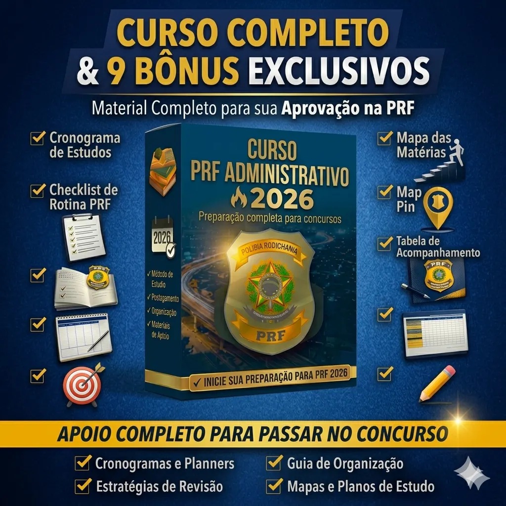 PRF Administrativo 2026 – Curso Completo para Aprovação