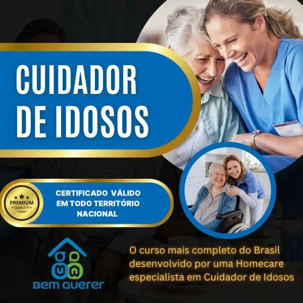 Cuidador de Idosos Profissional - Ganhe o certificado do curso mais completo do Brasil