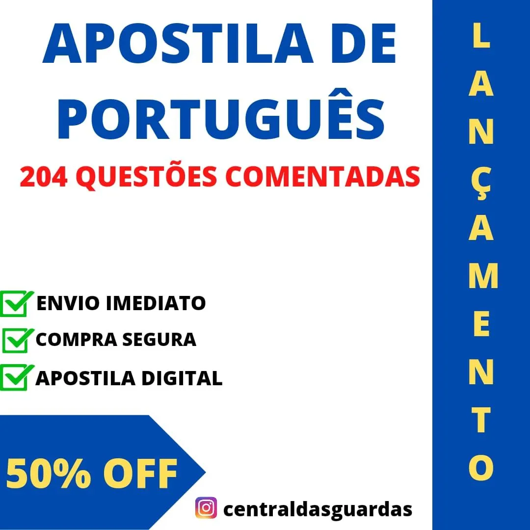 Apostila da Aprovação de Português - 204 questões comentadas