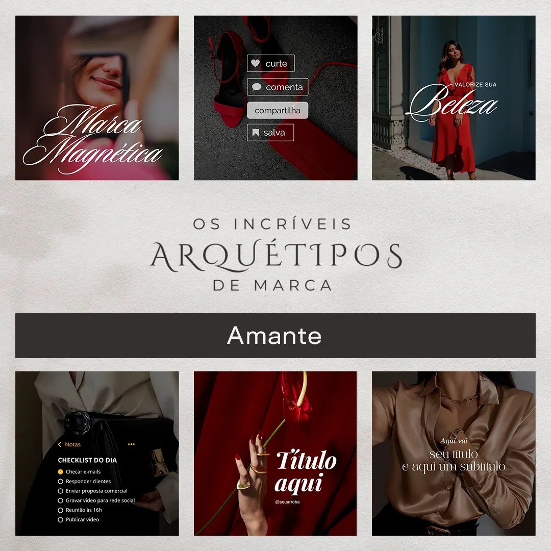 Pack Canva Arquétipo da Amante