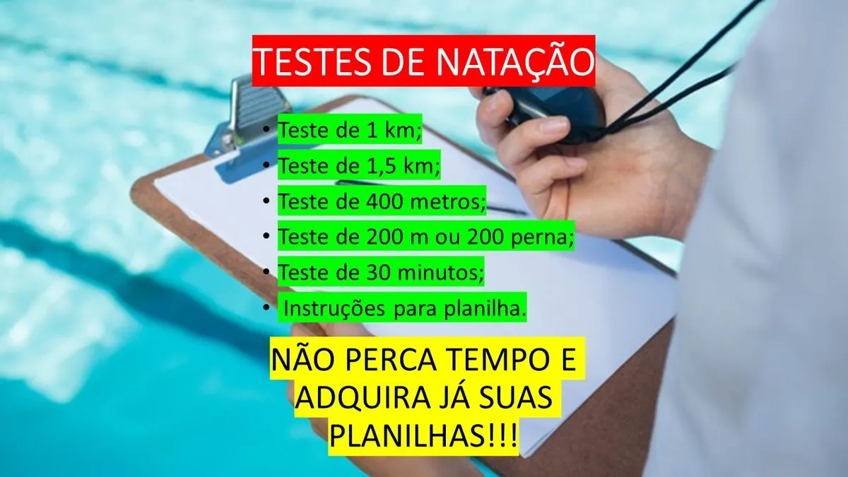 TESTES DE NATAÇÃO