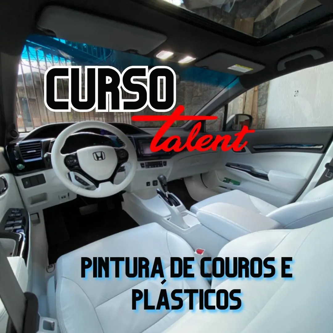 Curso de Pintura de Plastico e Couro