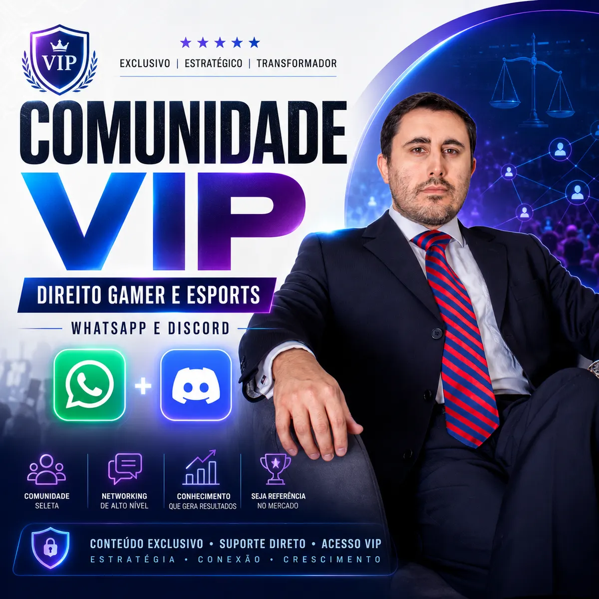 Comunidade VIP [Direito Gamer e eSports] [WhatsApp e Discord]