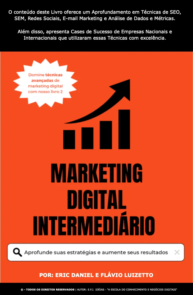 Marketing Digital (Brasil) - Livro Curso de Marketing Digital [Nível 2] - Intermediário p/ Profissionais do Mercado - Por Eric Daniel e Flávio Luizetto (v7) - 2023.