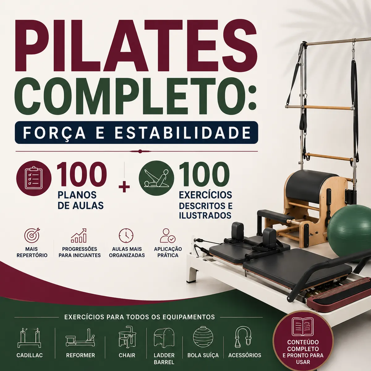 PILATES COMPLETO: FORÇA & ESTABILIDADE