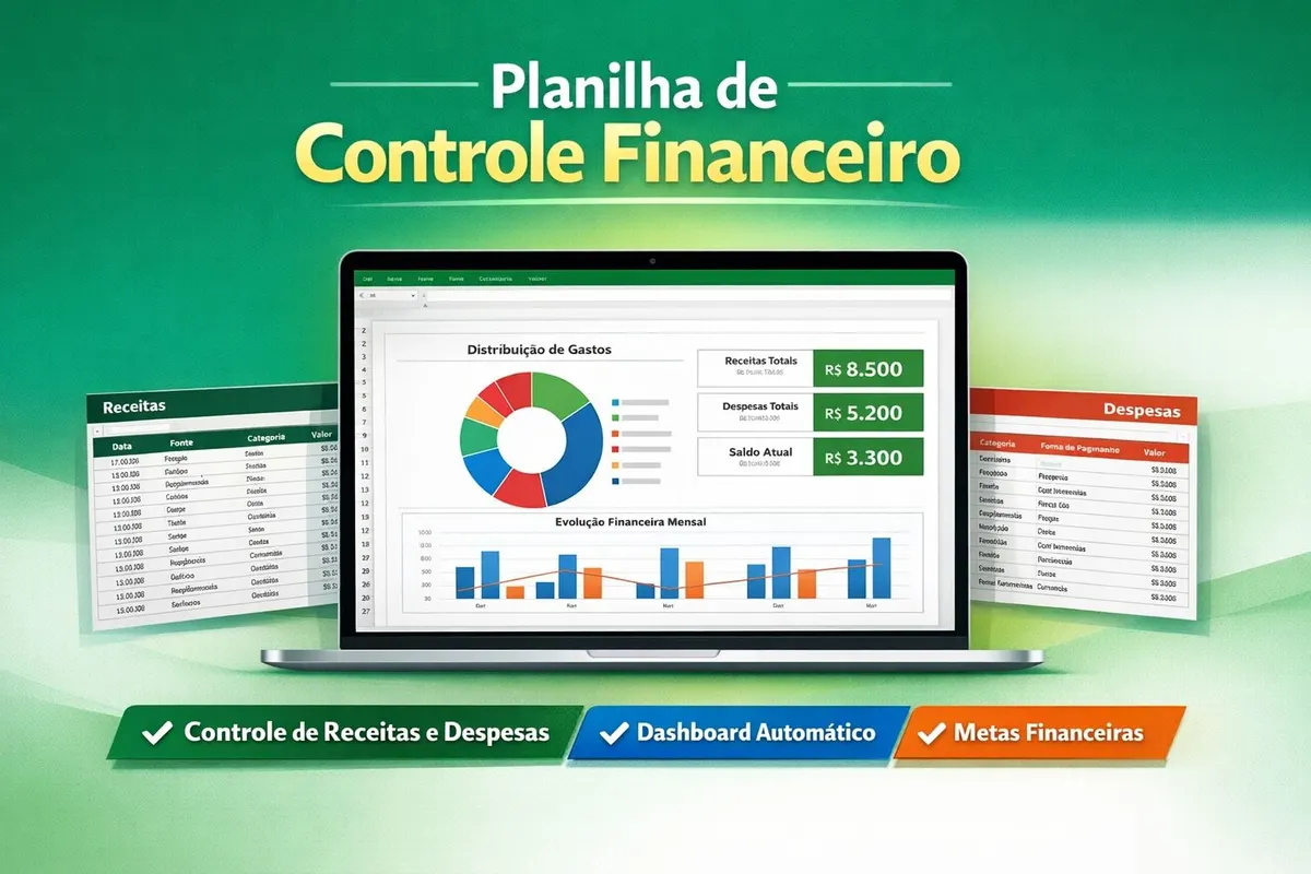 Controle Todo Seu Dinheiro em 5 Minutos com Esta Planilha Automática