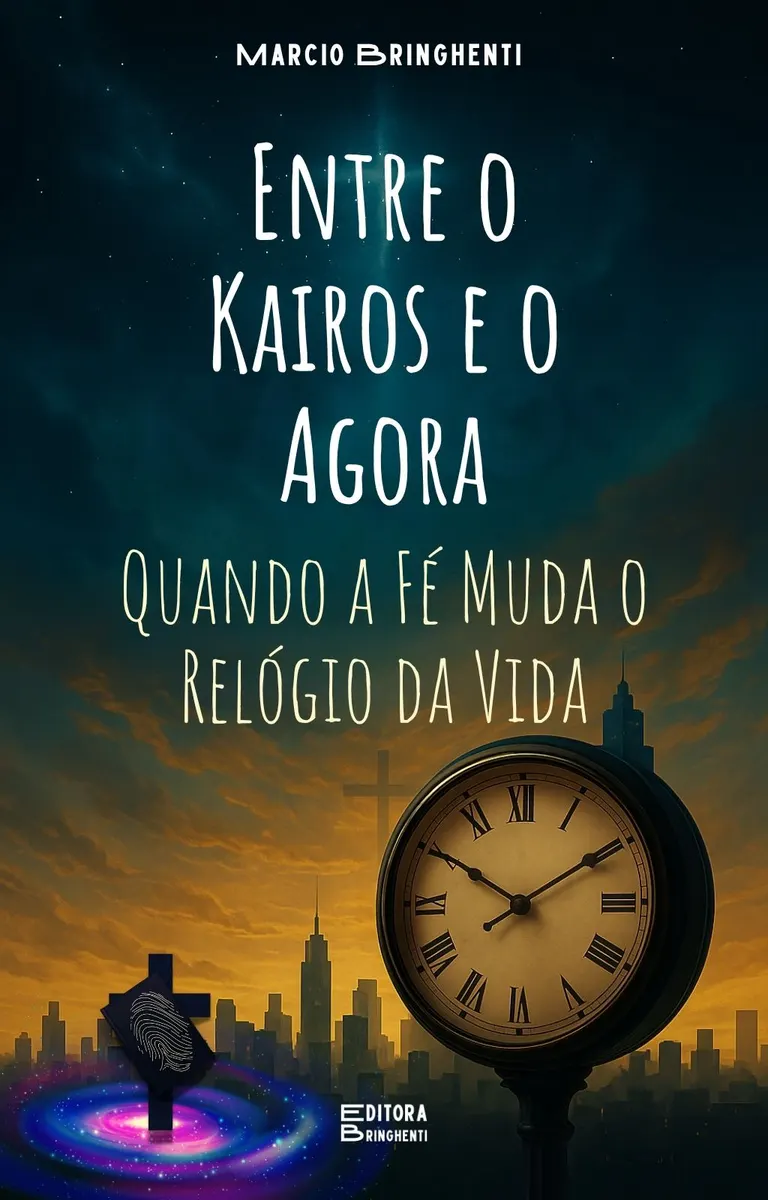 eBook Entre o Kairos e o Agora: Quando a Fé Muda o Relógio da Vida Uma metáfora profunda sobre a interseção entre o tempo divino (kairos) e a realidade humana, com base em Efésios 1:10 e Gálatas 4:4