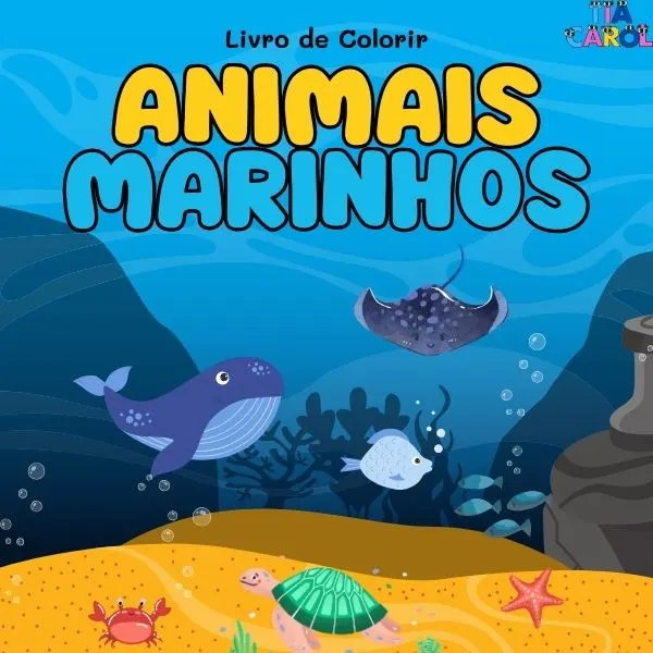 Colorindo os Animais Marinhos