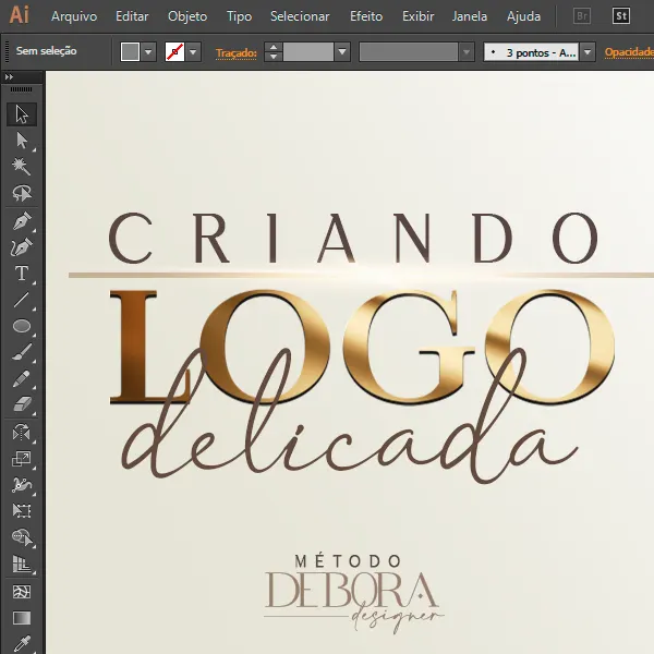 Curso Criando Logo Delicada