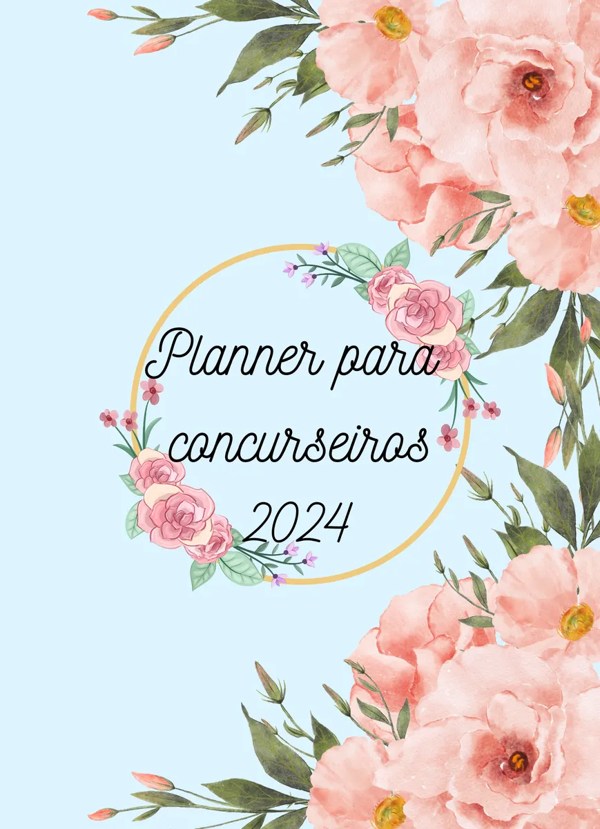 Planner para concurseiros - 2024