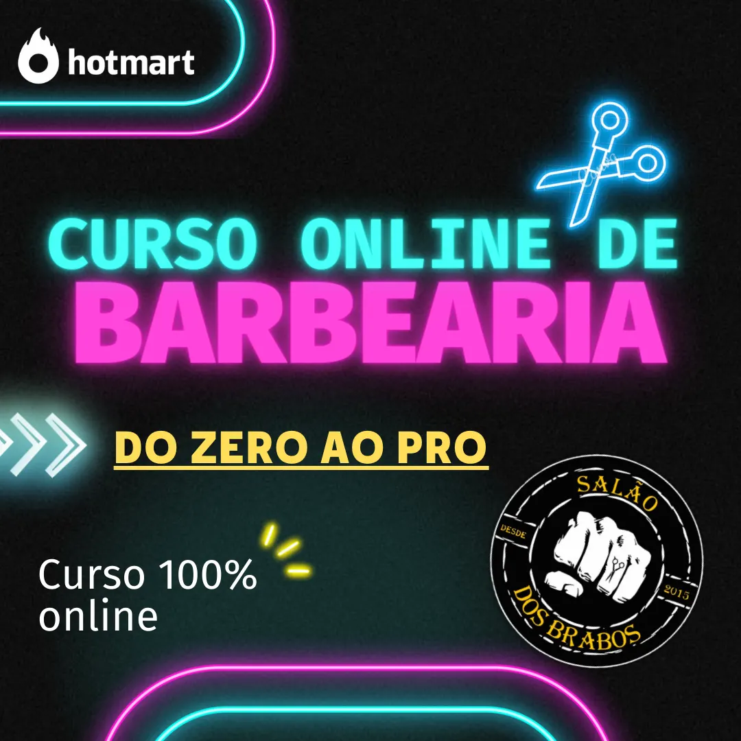 Curso de Barbeiro Profissional do Salão dos Brabos