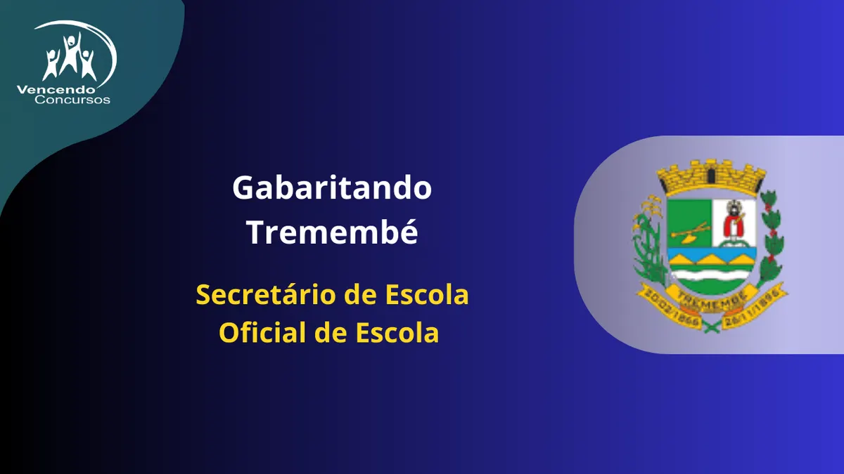 Gabaritando  Tremembé - Oficial de Escola | Secretário de Escola