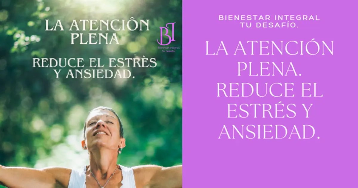 Atención plena. Reduce el estrés y ansiedad. La atención plena tiene un impacto positivo en el cuerpo y en la mente.