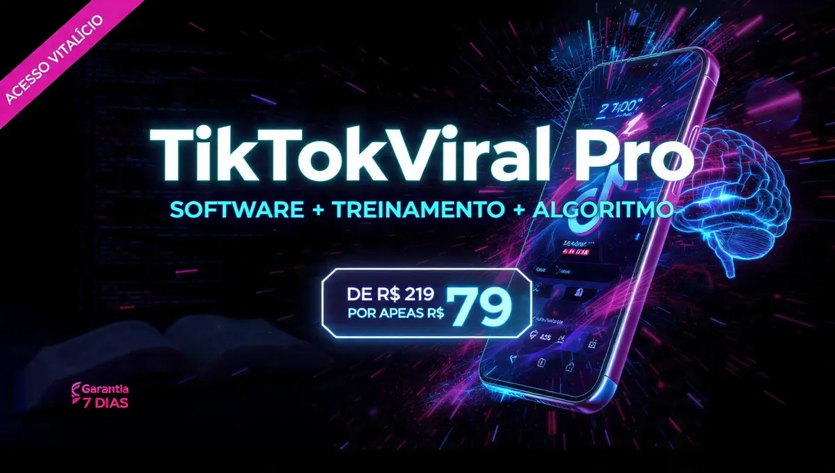 TikTokViral Pro - PROGRAMA COMPLETO • Software + Treinamento + Algoritmo