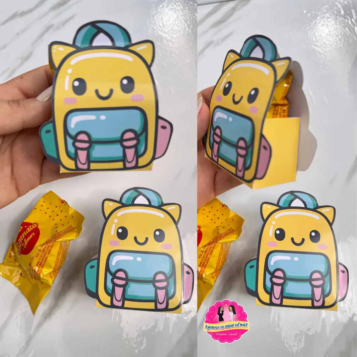 Lembrancinha Mochila “Bom Retorno- Volta as aulas -RECANTO DO SABER INFANTIL