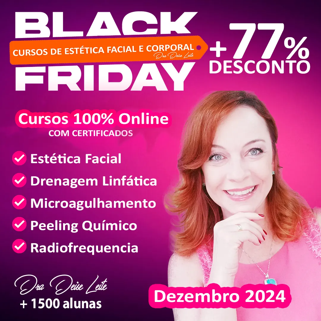 5x Cursos Estética Facial e Corporal | Black Friday 2024