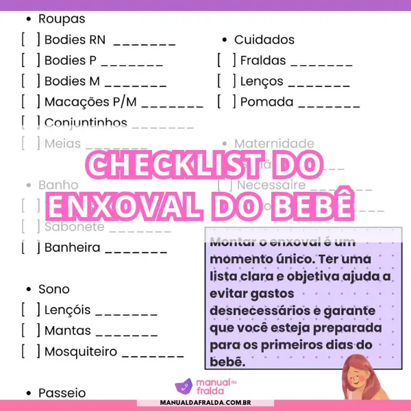 Checklist do Enxoval do Bebê