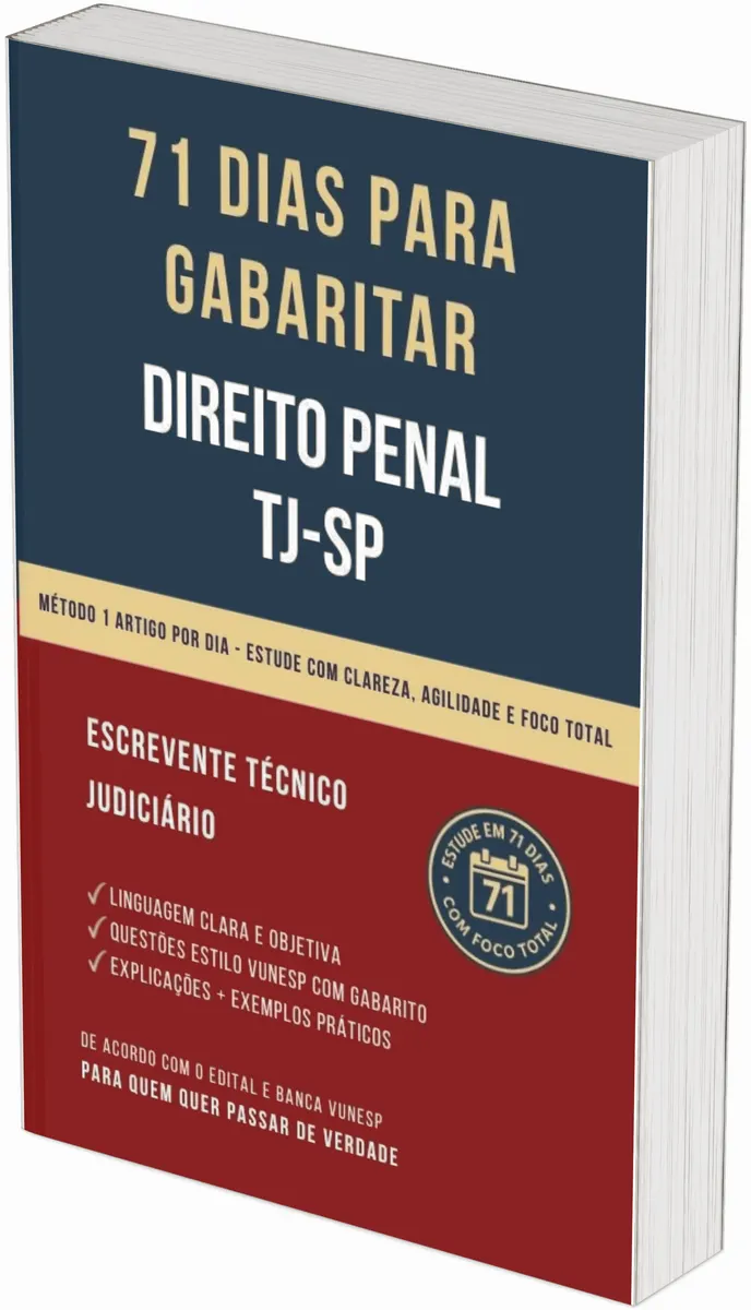 71 Dias Para Gabaritar Direito Penal - Escrevente TJSP [Método Infalível]