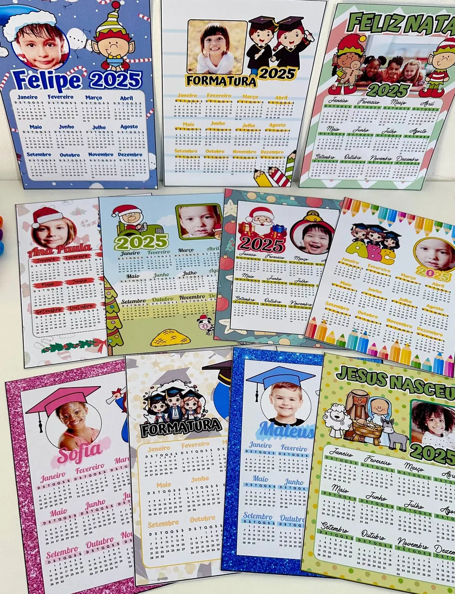 Calendário 2025 com Foto