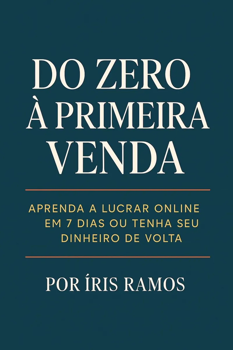 Do Zero a Primeira Venda - Guia de 7 dias para Lucrar Online