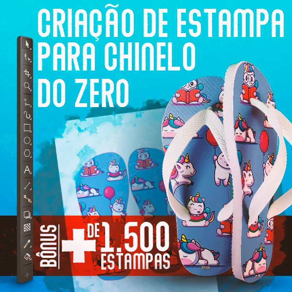 Curso para Iniciantes de Criação de Estampas para Chinelos