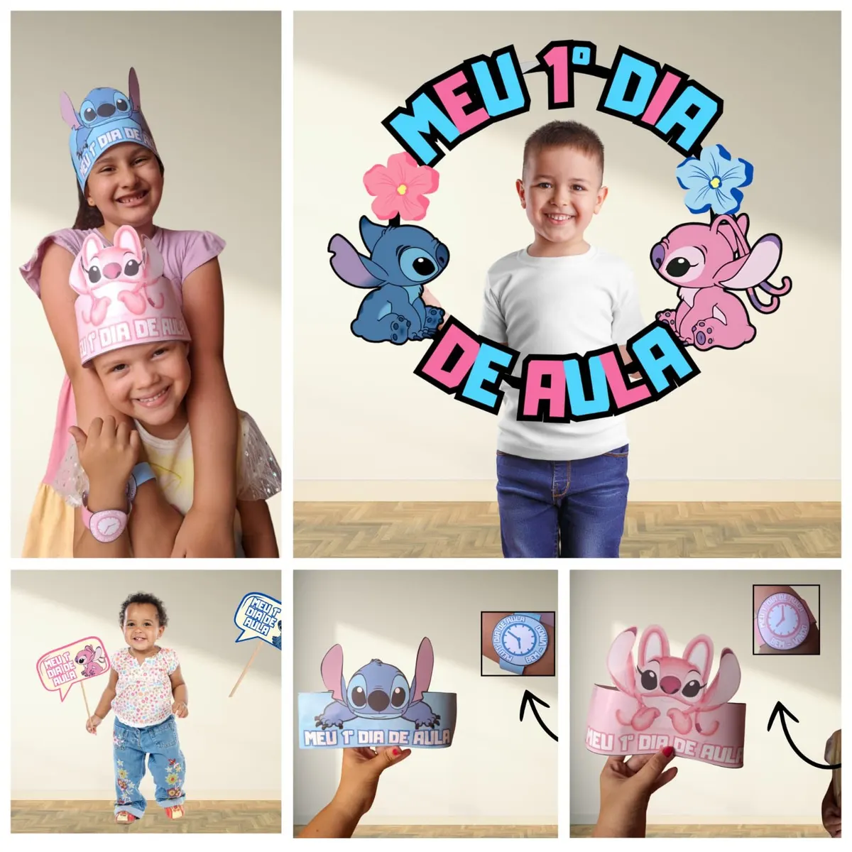 KIT VOLTA ÀS AULAS STITCH E ANGEL PARA EDUCAÇÃO INFANTIL/FUNDAMENTAL