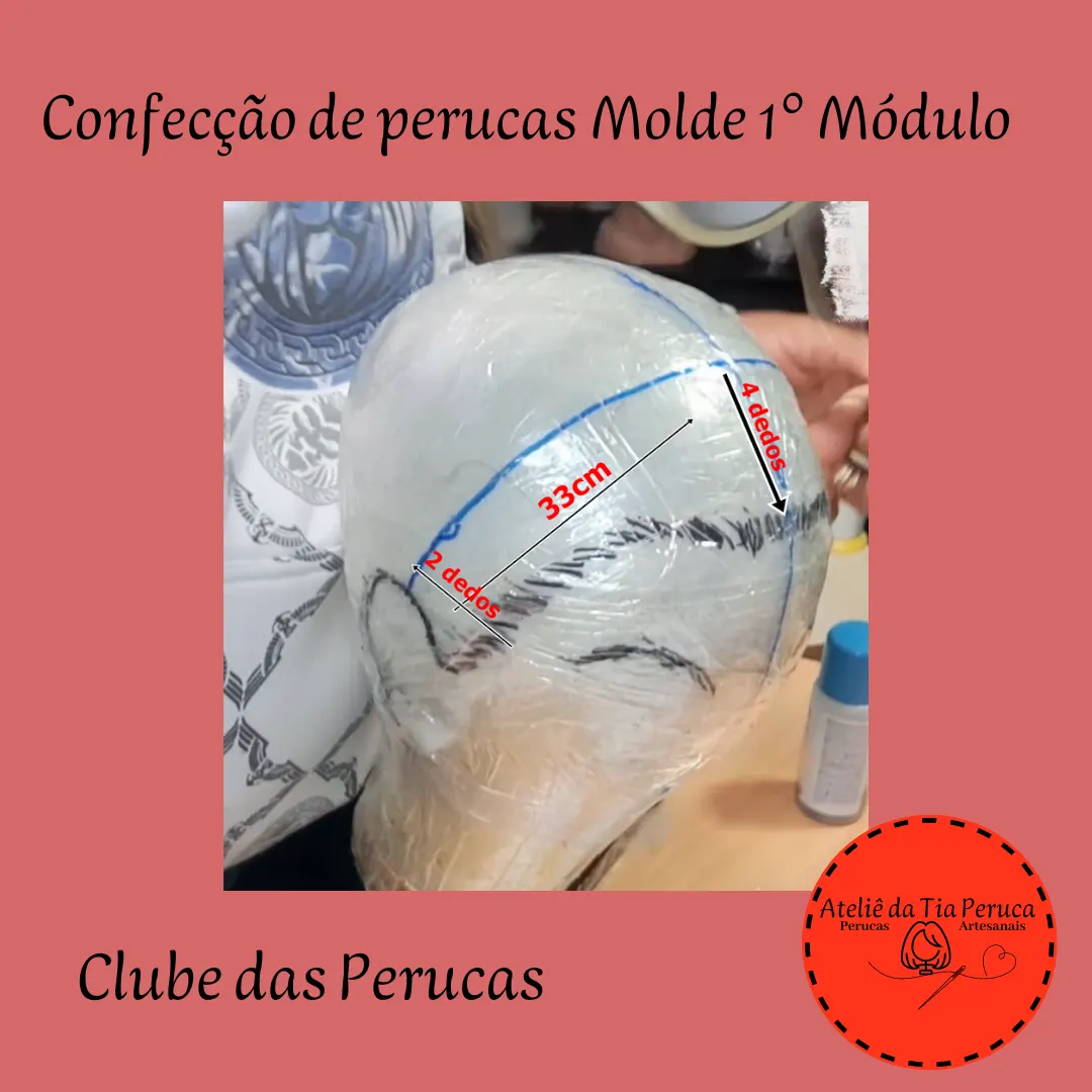 Confecção de perucas Molde 1° Módulo