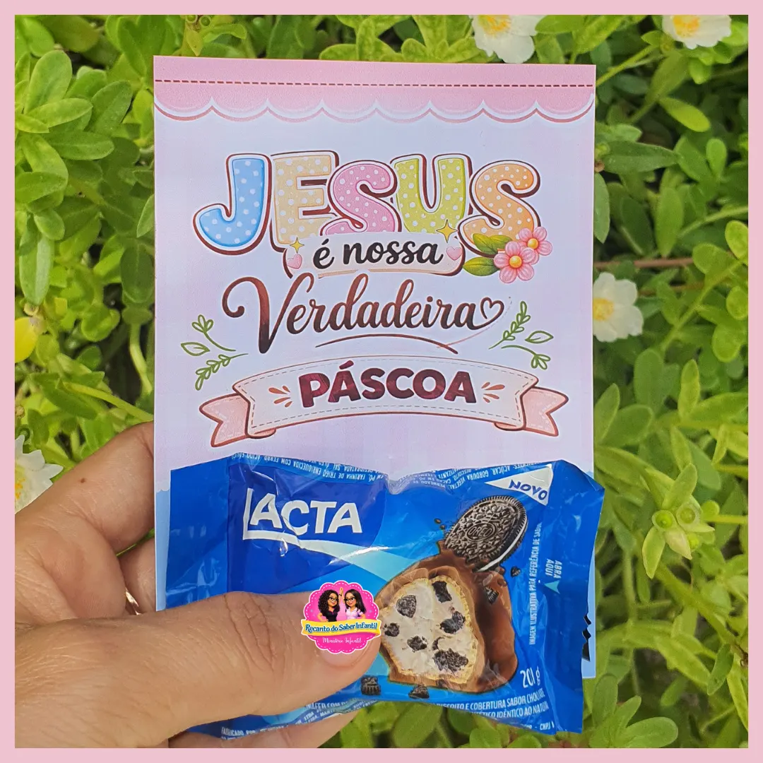 Cartão de Páscoa – Jesus é a nossa verdadeira Páscoa RECANTO DO SABER INFANTIL