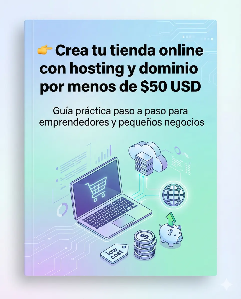 Crea tu tienda online con hosting y dominio por menos de $50 USD