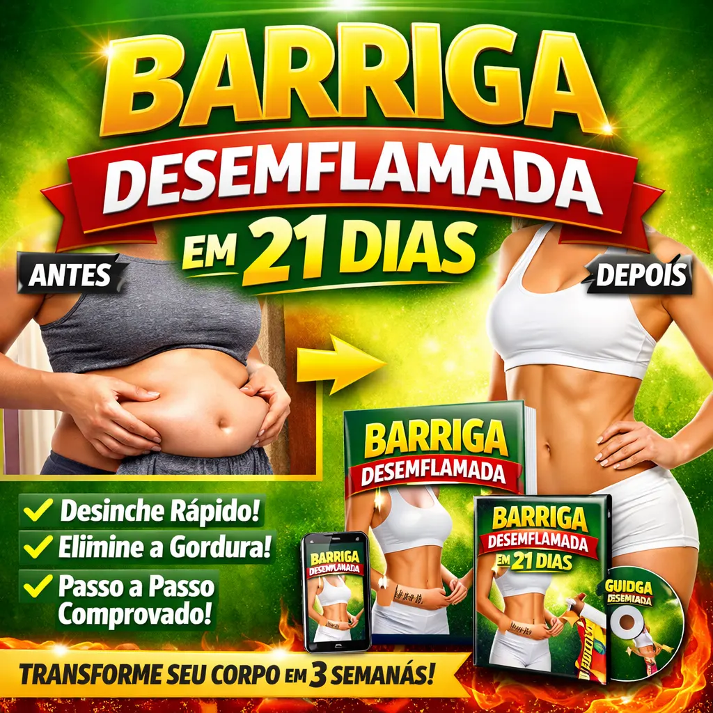 Barriga Desinflamada em 21 Dias