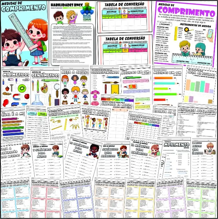📏 Pacote de Atividades sobre Medidas de Comprimento 📐