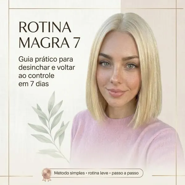 Rotina Magra 7:  Guia prático para desinchar e voltar ao controle em 7 dias
