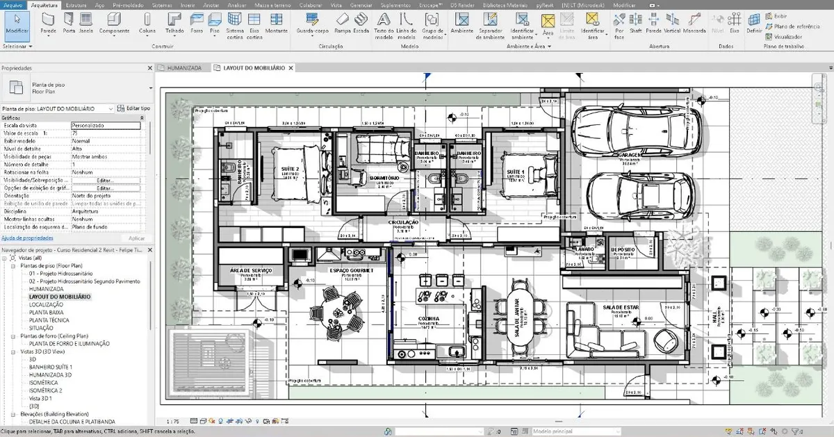 Do Projeto ao Render: Residência Unifamiliar no Revit + Enscape + IA