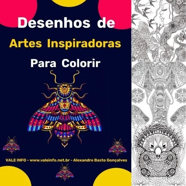 DESENHOS DE ARTES INSPIRADORAS PARA COLORIR