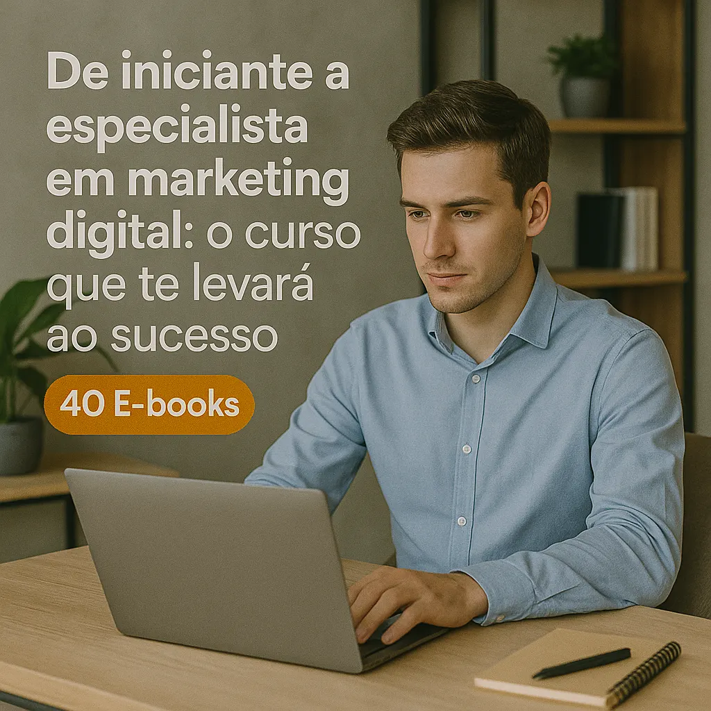 Aprenda a vender online – Curso de Marketing Digital com 40 eBooks