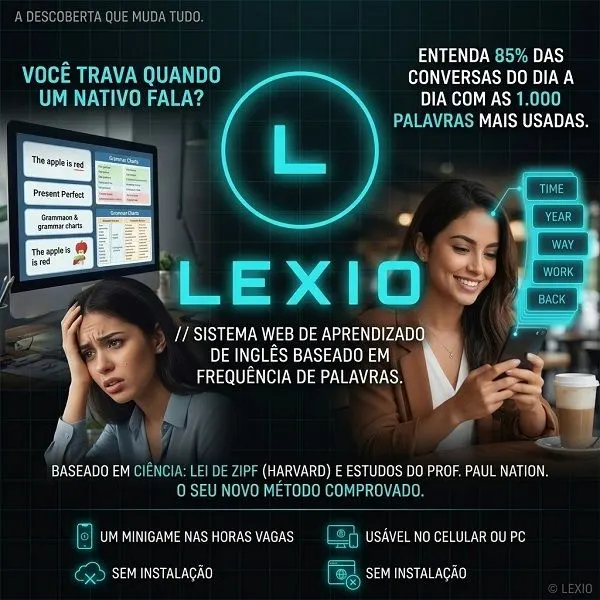 LEXIO — Método de Inglês por Frequência (Acesso anual)