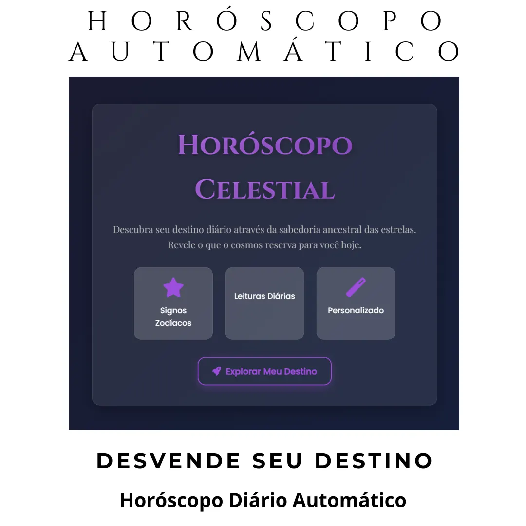 Horóscopo Celestial Automático com Influências Lunares e Astronômicas