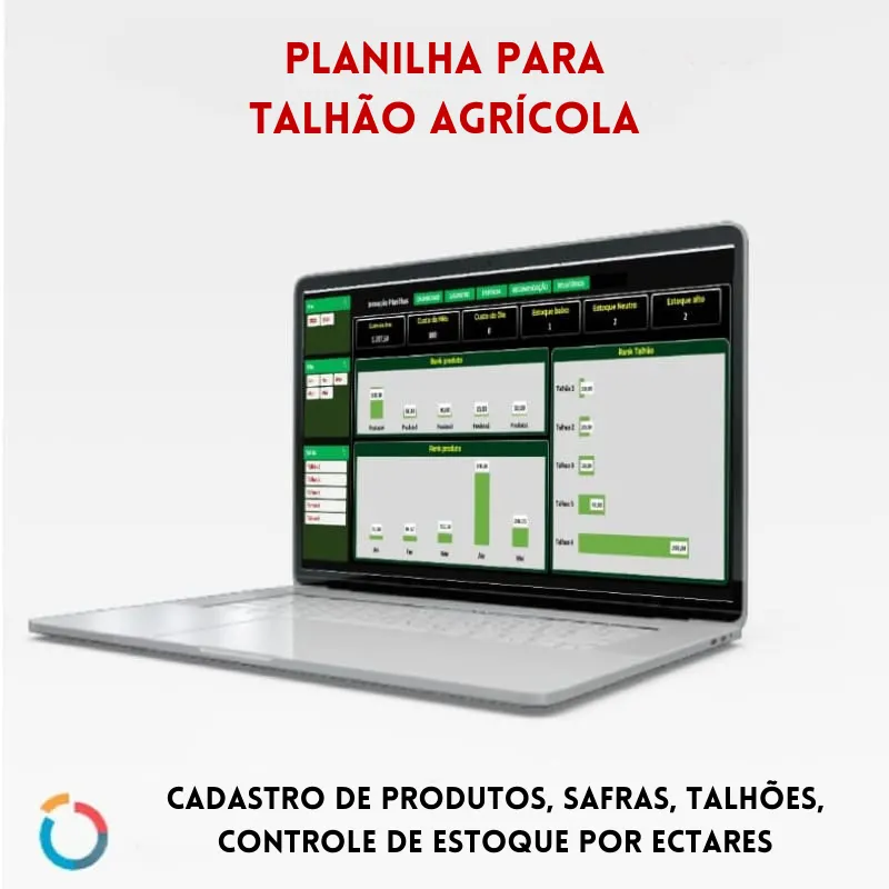 Planilha Agrícola Controle por Safra e Talhão
