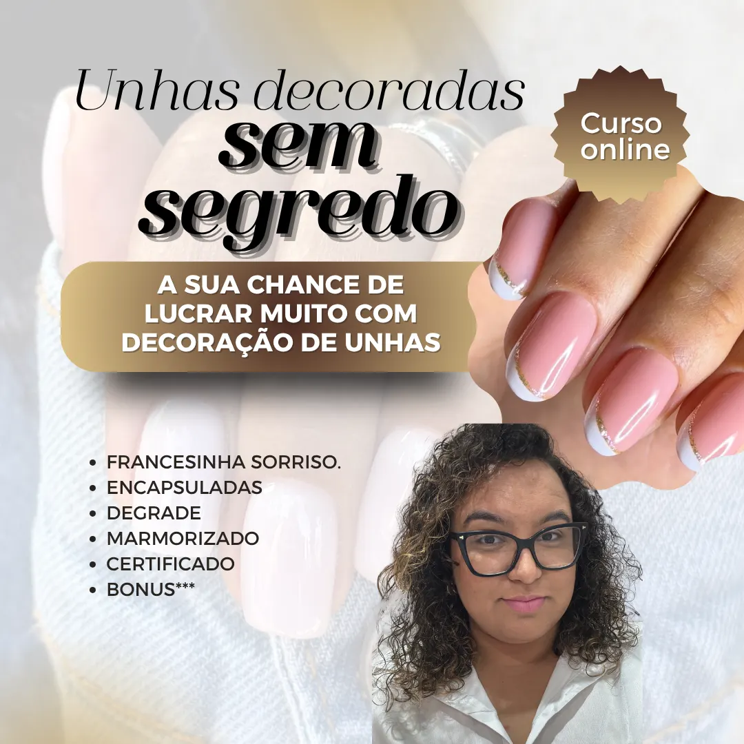 Unhas decoradas sem segredo