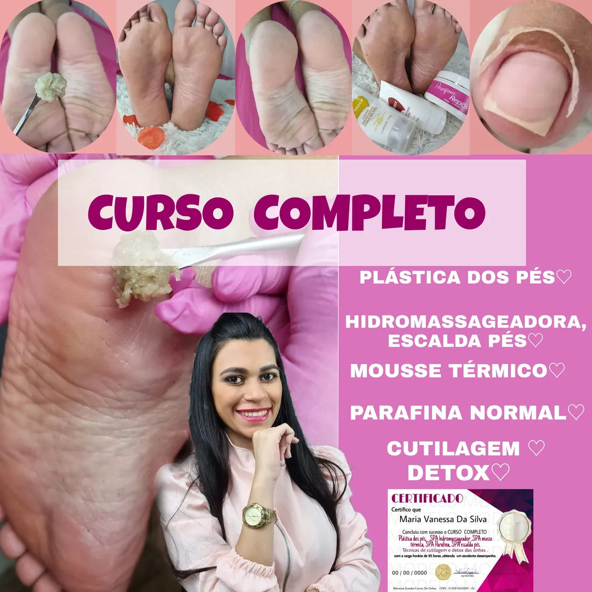 Plástica dos pés, 3 técnicas de spa dos pés, cutilagem e Detox.