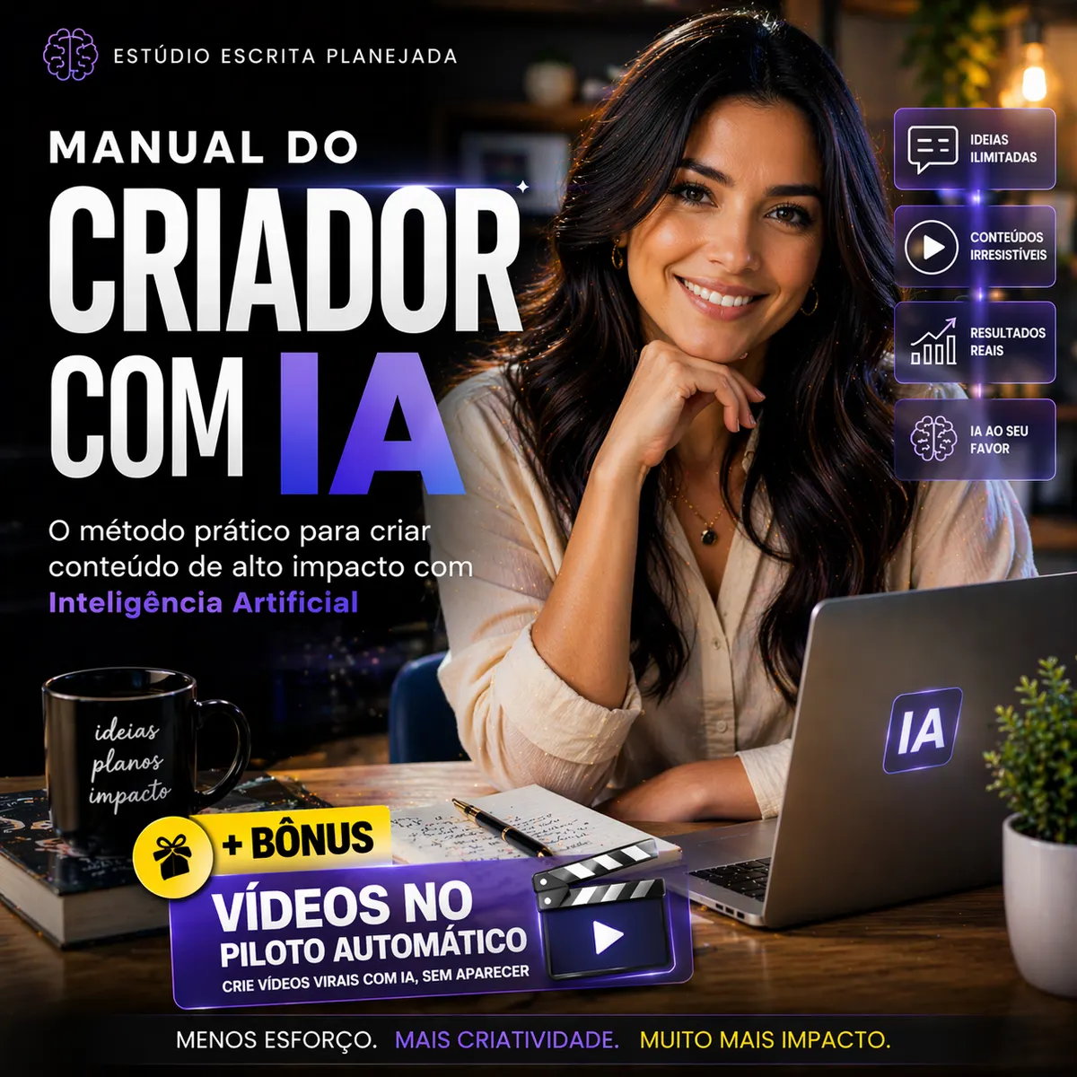 Manual do Criador com IA: O Guia Prático para Criar Conteúdo de Alto Impacto com Inteligência Artificial