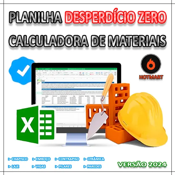Planilha Calculadora Desperdício Zero de Material