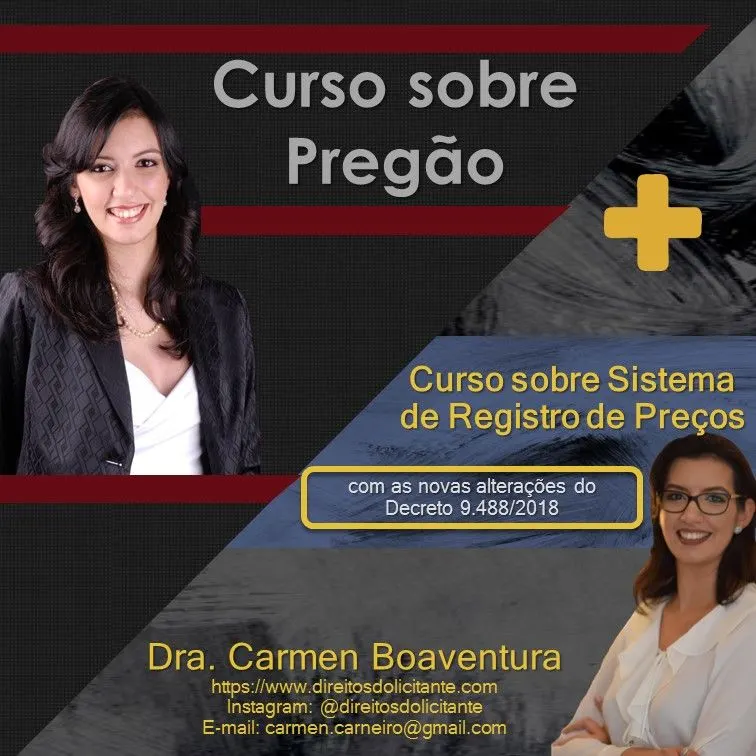 Curso sobre Pregão Eletrônico e Sistema de Registro de Preços, com as alterações trazidas pelo Decreto 9488/2018 + MÓDULO DE ATUALIZAÇÃO COM O DECRETO 10.024/2019