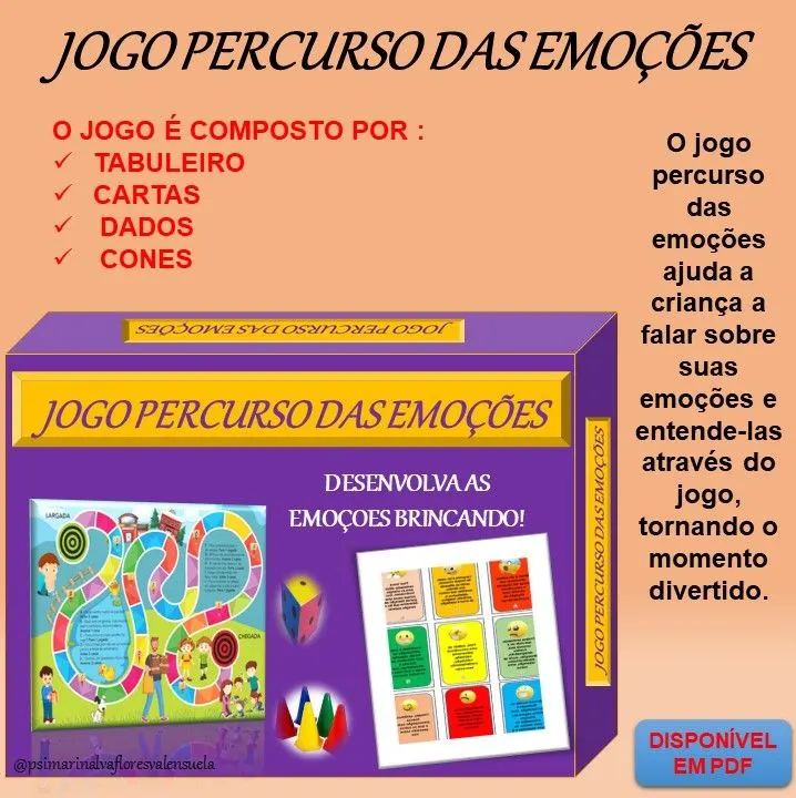 Jogo percurso das emoções