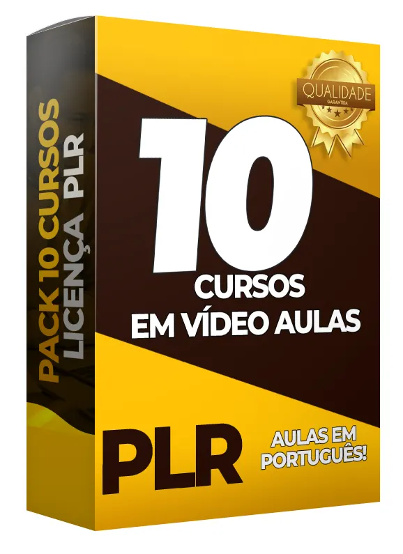 PACK 10 CURSOS PLR EM VÍDEO AULAS EM PORTUGUÊS