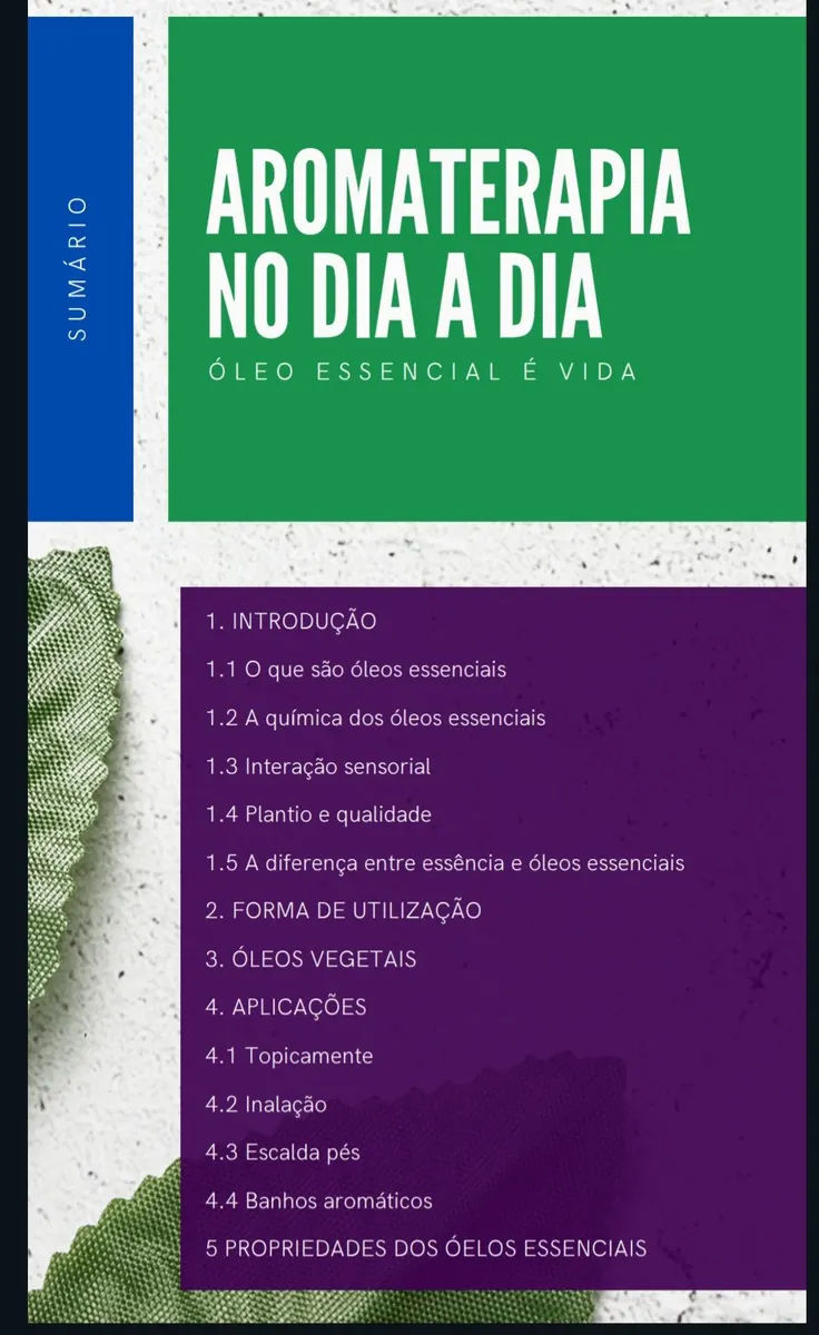 Ebook: Aromaterapia no dia a dia