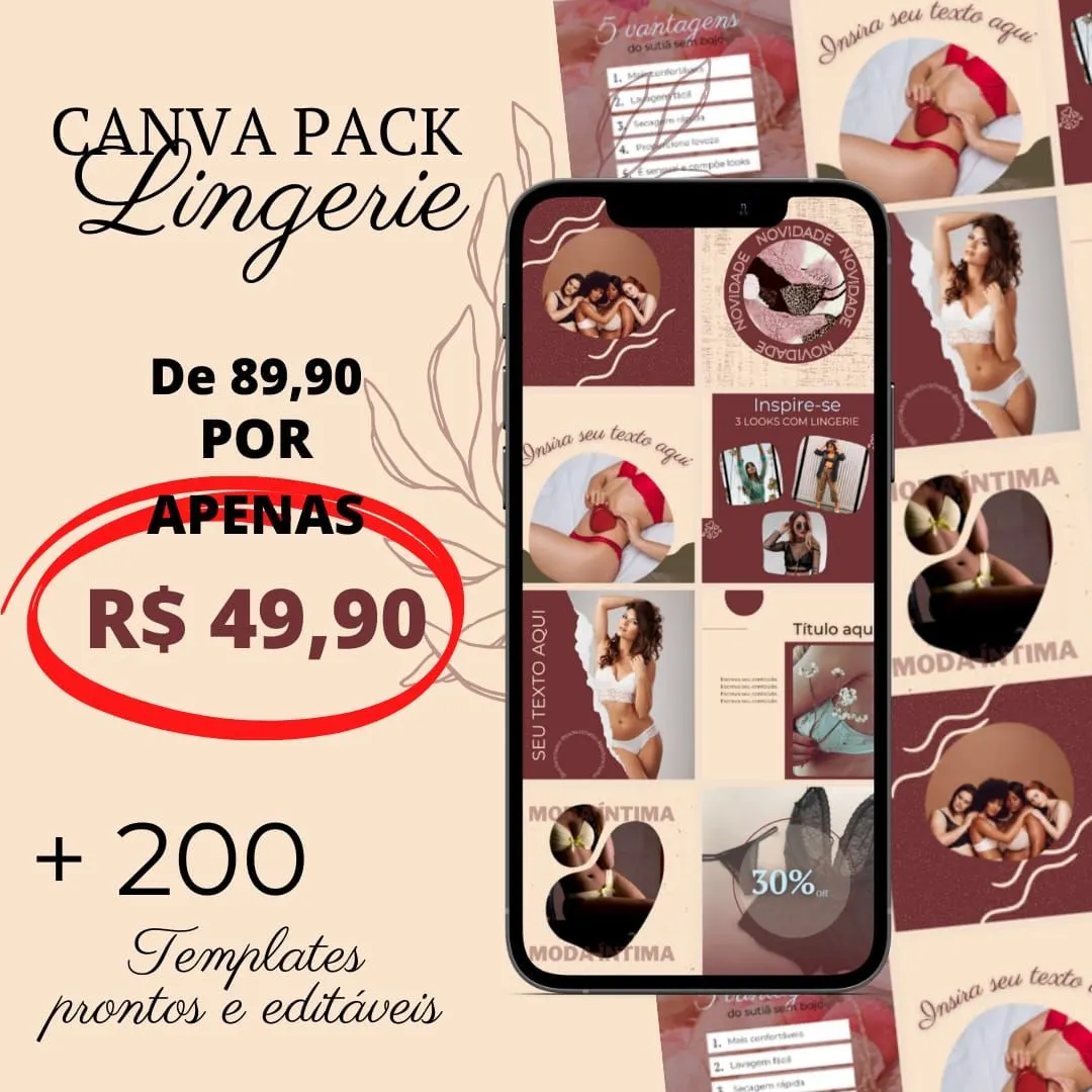 PACK CANVA LINGERIE
