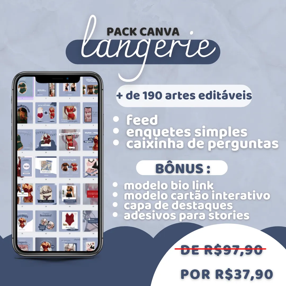 Pack Canva Lingerie