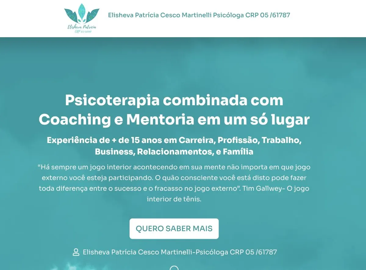 Pacote 10 sessões - Mentoria, coaching e psicoterapia em um só lugar